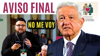 💥AMLO TRANSMITE UN AVISO FINAL💥NO ME VOY💥 [upl. by Atillertse813]