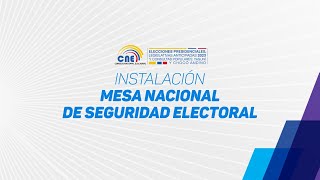 INSTALACIÓN MESA DE SEGURIDAD ELECTORAL  ELECCIONES ANTICIPADAS 2023 [upl. by Sihtam]