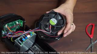 Godox SL150 LED Video Light Cooling Fan Upgrade w Noctua NFA8 FLX [upl. by Nylicaj]