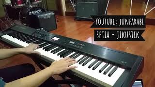 Setia piano cover  jikustik  aransemen instrumental oleh junfarabi [upl. by Atiugram474]