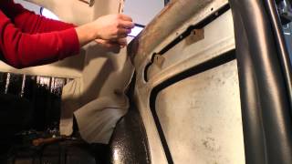 Classic VW BuGs How to Install Volks MultiPiece Beetle Headliner Pt5 of 6 [upl. by Ofloda]