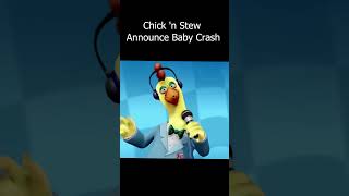 Chick N Stew Announce Baby Crash [upl. by Atinnod]