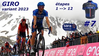 GROUPAMAFDJ ép7 sur PCM 23  GIRO étapes 1 à 12 [upl. by Aidan]