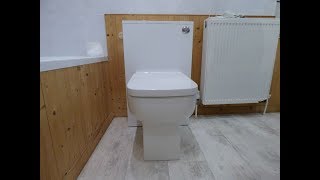 How to fit a back to wall WC toilet unit [upl. by Selmore]