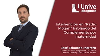 Hablando sobre el Complemento por Maternidad  Radio Mogán [upl. by Xymenes]