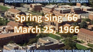 Spring Sing 66 at UCLA 3251966 [upl. by Adrahs850]