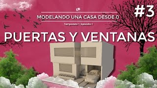 MODELANDO UNA CASA DESDE 0 3  PUERTAS Y VENTANAS  ARCHICAD BASIC [upl. by Anaert676]