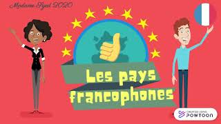 Les pays francophones 29 countries in 2 minutes [upl. by Sacksen]