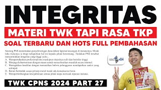 SOAL CPNS 2024 TWK INTEGRITAS [upl. by Hurlee956]