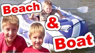 SommerFerien 2015 Vlog Am Strand mit Schlauchboot Kanal für Kinder Kinderkanal [upl. by Notsirt371]