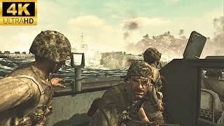 Call Of duty World At War Little Resistance White Beach Peleliu Mission Realistic Graphics 4k 60 FPS [upl. by Anet271]