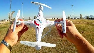 Upgraded Bayangtoys X5C1 720p HD FPV Drone Flight Test Review [upl. by Nairb844]