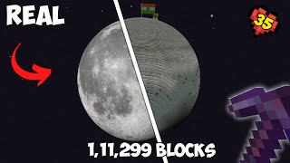 I Built a REAL Moon in Minecraft Hardcore [upl. by Lavery]