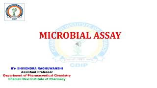 MICROBIAL ASSAY [upl. by Akimed]