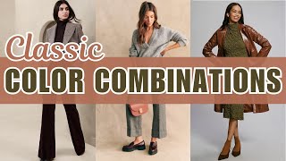 Classic Color Combinations For Fall 2023 Outfits  Fall Color Trends You Will LOVE [upl. by Dar608]