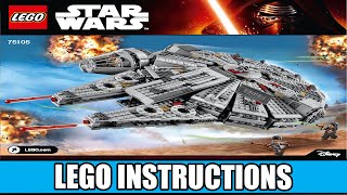 LEGO 75105 Instructions  Episode VII  Millennium Falcon  Star Wars [upl. by Lotta]