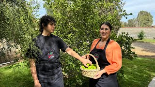 CEVICHE DE CAMARÓN CON MANGO Y LIMONES RECIÉN CORTADOS CON MI HIJO [upl. by Nedrah55]