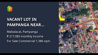 VACANT LOT IN PAMPANGA NEAR CLARKMABALACAT GATE AND CLARK AIRPORT [upl. by Huang590]