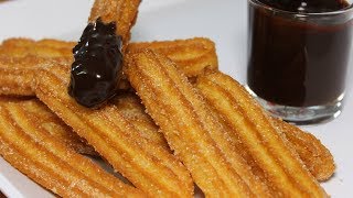 Eggless Churros Easy Recipe  Churros With Chocolate Sauce  How to make Churros  Kanaks Kitchen [upl. by Ridley]