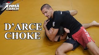 How to do a Darce choke in MMA [upl. by Jamille]