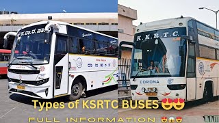 Types of KSRTC buses Karnataka [upl. by Gascony]