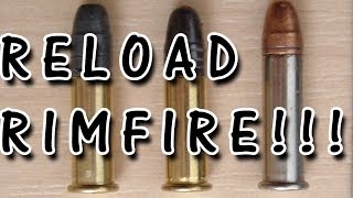 How to reload 22lr and reprime rimfire bullets step by step guide DIY [upl. by Attem]