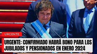 🔥 URGENTE HABRÁ BONO EN ENERO para Jubilados y Pensionados de ANSES [upl. by Anawyt]