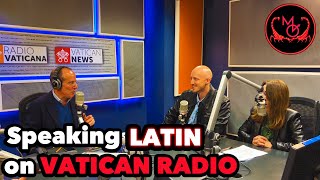 Vatican Priest Speaks Latin with American on the Radio 🎙️ [upl. by Gardy478]