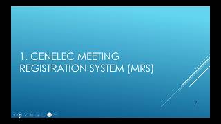 Webinar CENELEC Meeting Registration System MRS – Key information and new enhancements [upl. by Sarajane336]