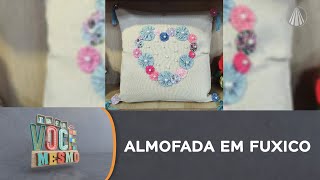 Aprenda a fazer uma linda almofada de coração em fuxico [upl. by Aiem]