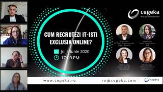 Cegeka Webinar Cum recrutezi ITisti exclusiv online [upl. by Jacklin]