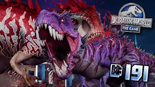 MY STRONGEST TEAM TAKES ON OMEGA ft INDOMINUS LVL 40  Jurassic World  The Game  Ep191 HD [upl. by Langston]