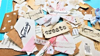 CREATIVE CLUSTERS While Cleaning Up Scraps Easy Junk Journal Embellishment Tutorial Paper Outpost [upl. by Anairda]