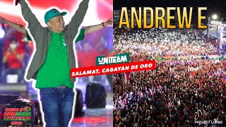 ANDREW E Full Performance at UniTeam BBMSara Grand Rally in CDO 4K [upl. by Adnak748]