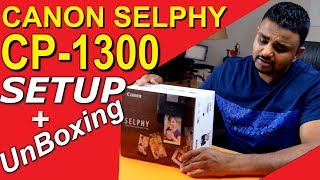 Canon SELPHY CP1300 Unboxing And Setup [upl. by Aihsem]