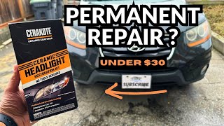 Cerakote Ceramic Headlight Restoration Kit Review  How To Make Headlights Look New Again EASILY [upl. by Raffaj]