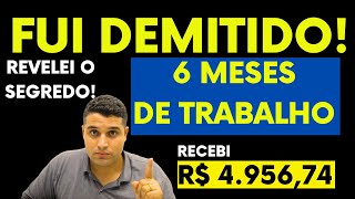 FUI DEMITIDO COM 6 MESES DE TRABALHO QUANDO SERÁ QUE EU RECEBI GUIA DE DEMISSÃO SEM JUSTA CAUSA [upl. by Hathaway]