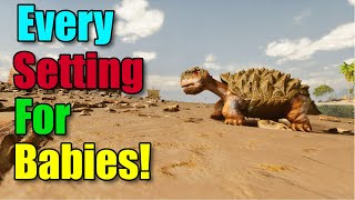 Nitrado settings Babies 101 Ark Survival Ascended [upl. by Kendyl973]