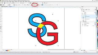 How to Interlace Text  CorelDRAW for Window [upl. by Lidia]