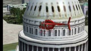 Flight Simulator X  around the Capitol in Washington DC [upl. by Frederic]