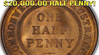 2000000 Australian Holy Grail Half Penny Worth BIG MONEY [upl. by Noitna]