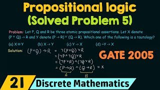 Propositional Logic Solved Problem 5 [upl. by Lezned]