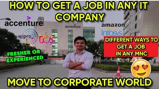 HOW TO GET A JOB IN ANY IT COMPANY  IT JOB GUIDE  NON CORPORATE TO CORPORATE  MOVE TO MNC 2024 [upl. by Nuriel886]