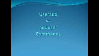 Difference between useradd and adduser Command in Linux [upl. by Anreval]