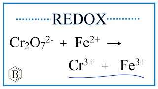 Balance the Redox Reaction for Cr2O7 2  Fe2 → Cr3  Fe3 [upl. by Hairas]