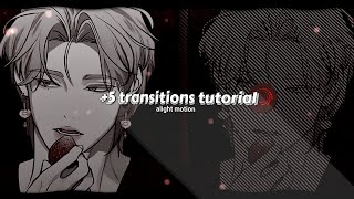 alight motion 5 transitions tutorial ♪ 52 [upl. by Arimat]