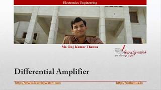 Differential Amplifier  Hindi Urdu  Electronics Engineering by Raj Kumar Thenua [upl. by Enimassej747]