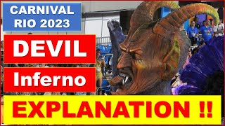 Carnival in RIO  DEVIL SATAN amp INFERNO Parade Mocking GOD amp JESUS  Explanation  Brazil 2023 [upl. by Enyamert]