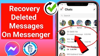 How to Recover Deleted Messages on Messenger 2024 [upl. by Nauaj]