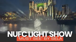 Experience The Spectacular Newcastle United  Sela Light Show 2024 On Newcastle Quayside [upl. by Kelleher]